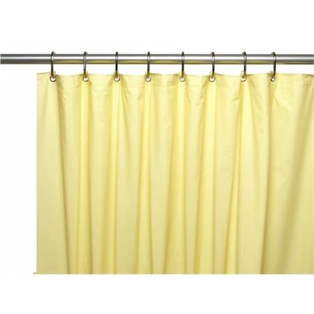 LIVINGQUARTERS USC-4-12 4 Gauge Vinyl Shower Curtain Liner; Yellow LI55882